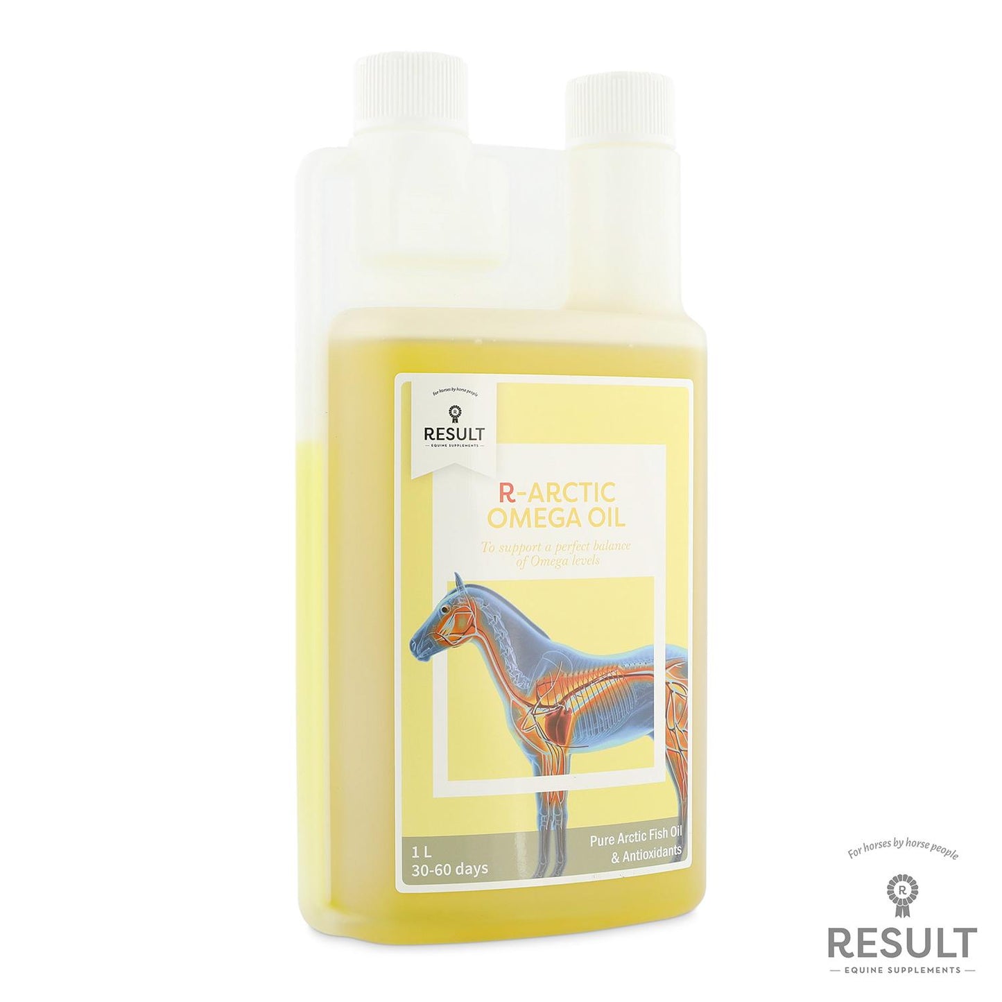 Horse and Balance Result Equine Arctic omega oil