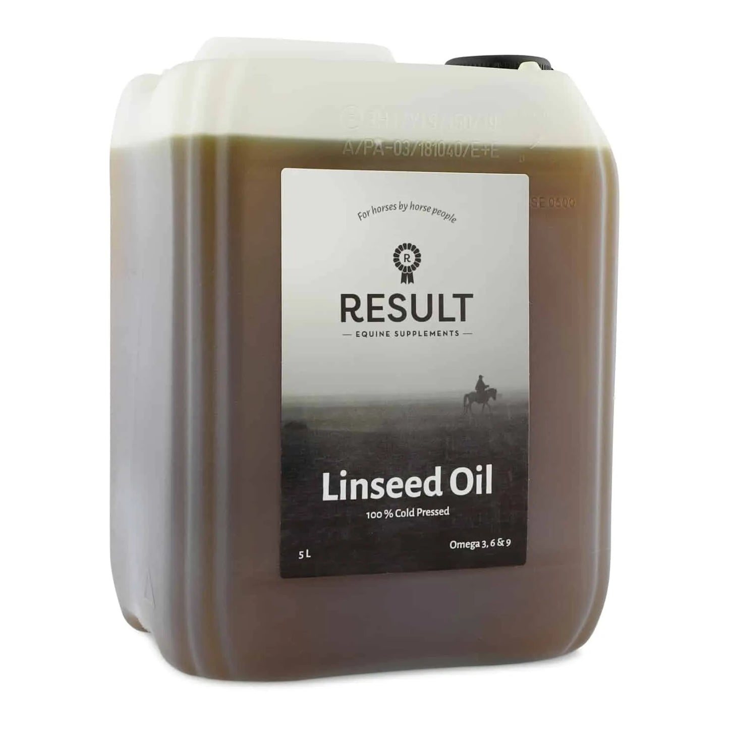 Horse and Balance Result Equine Linseed Oil