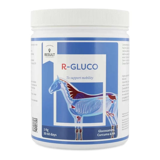 Horse and Balance Result Equine Gluco mobility support